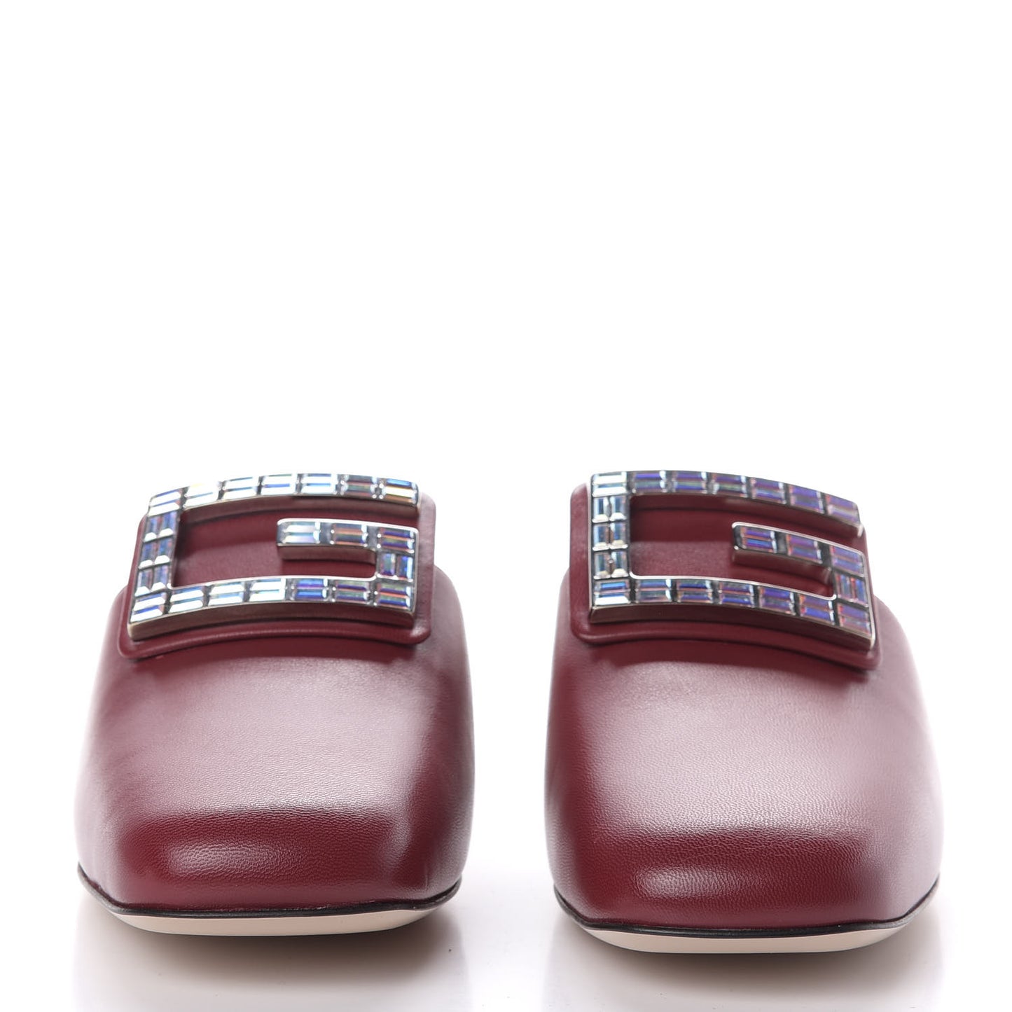 Malaga Kid Crystal Square G Madelyn Mules 40.5 Romantic Cerise