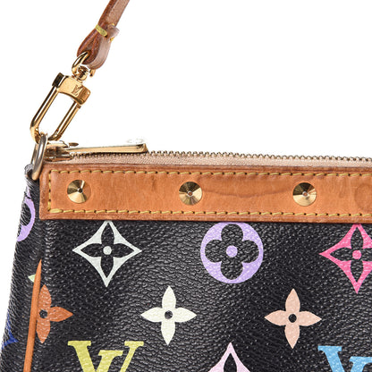 Louis Vuitton Monogram Multicolor Pochette Accessories Black 9 of 14