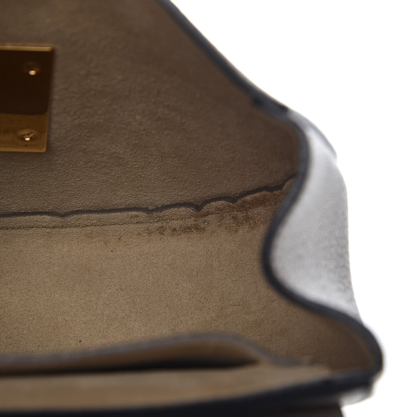 Grained Lambskin Mini Drew Shoulder Bag Motty Grey