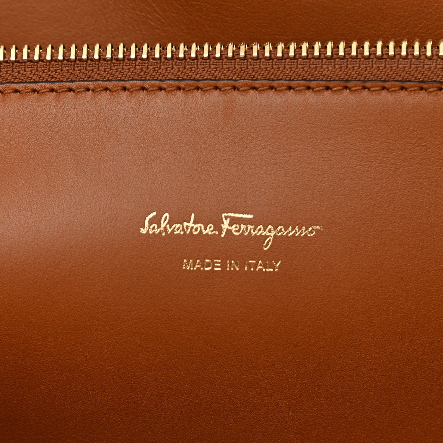 Salvatore Ferragamo Calfskin Large Studio Bag Sella 6 of 12
