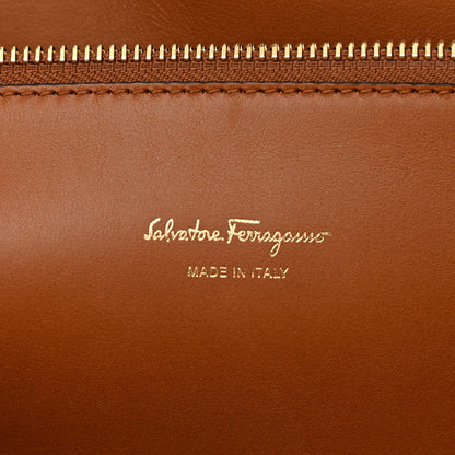 Salvatore Ferragamo Calfskin Large Studio Bag Sella 6 of 12