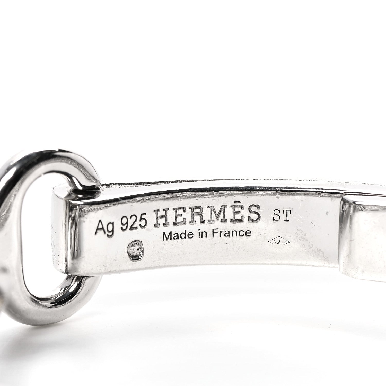 Hermes Sterling Silver Mors de Bride Bracelet ST 4 of 5