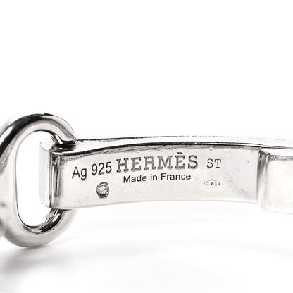 Hermes Sterling Silver Mors de Bride Bracelet ST 4 of 5