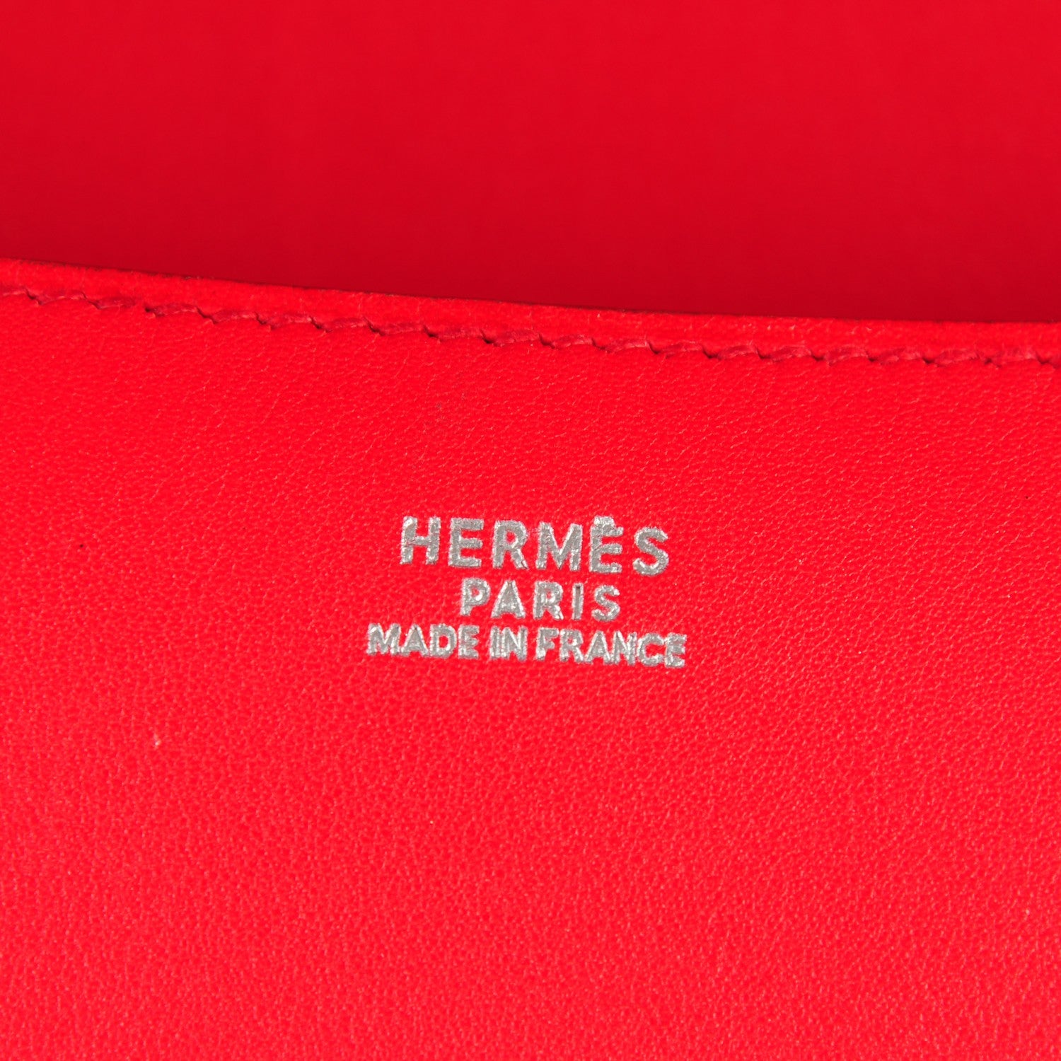 Hermes Veau Gulliver Touareg Abal Handbag Rouge Vif 6 of 7