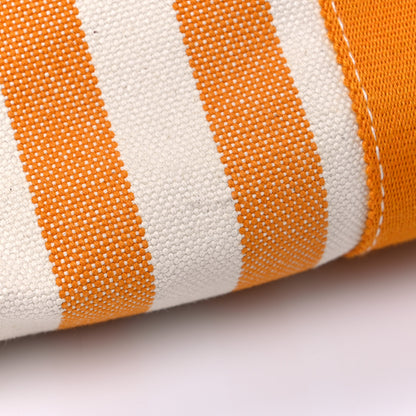 Hermes Canvas Striped Cannes Beach Bag PM Orange 13 of 13