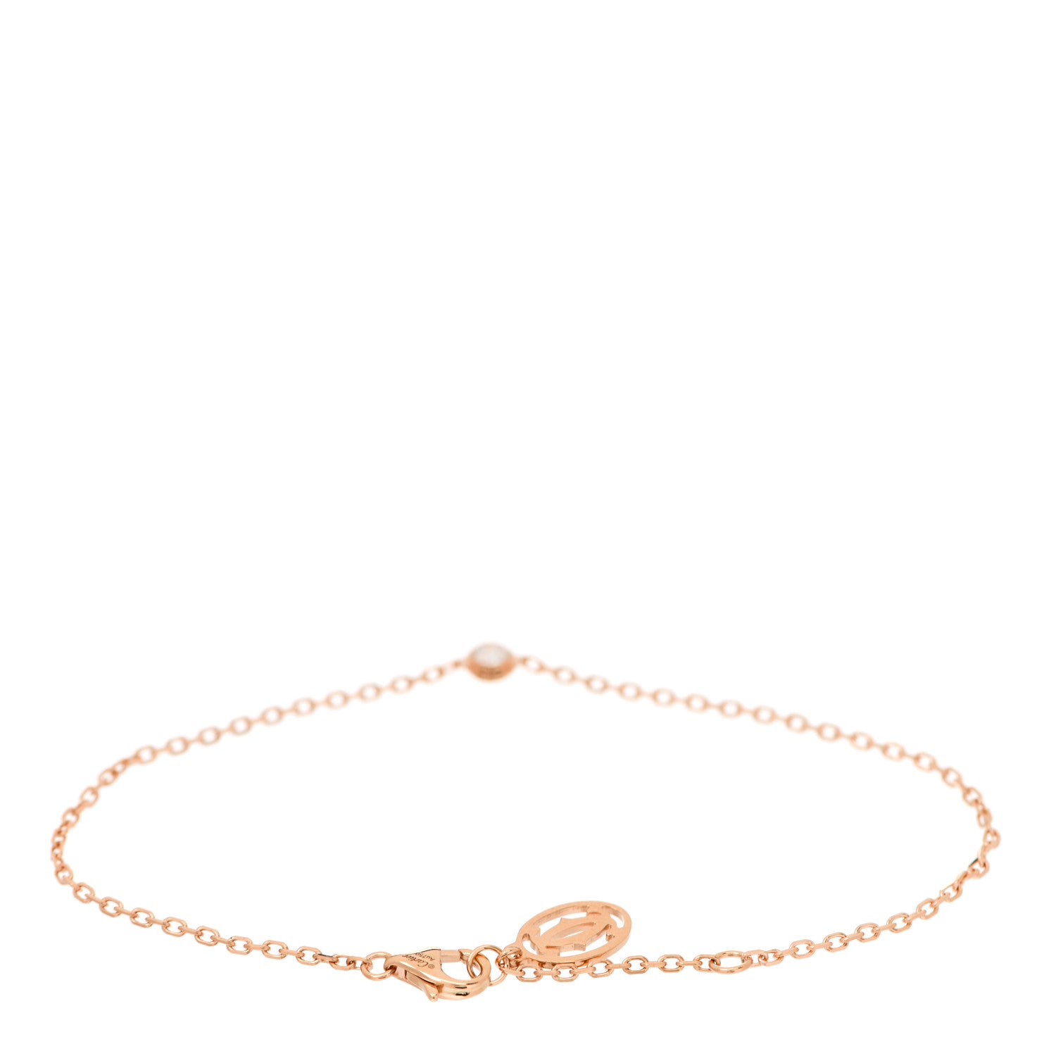 Cartier 18K Pink Gold Diamond SM D'Amour Bracelet 2 of 5