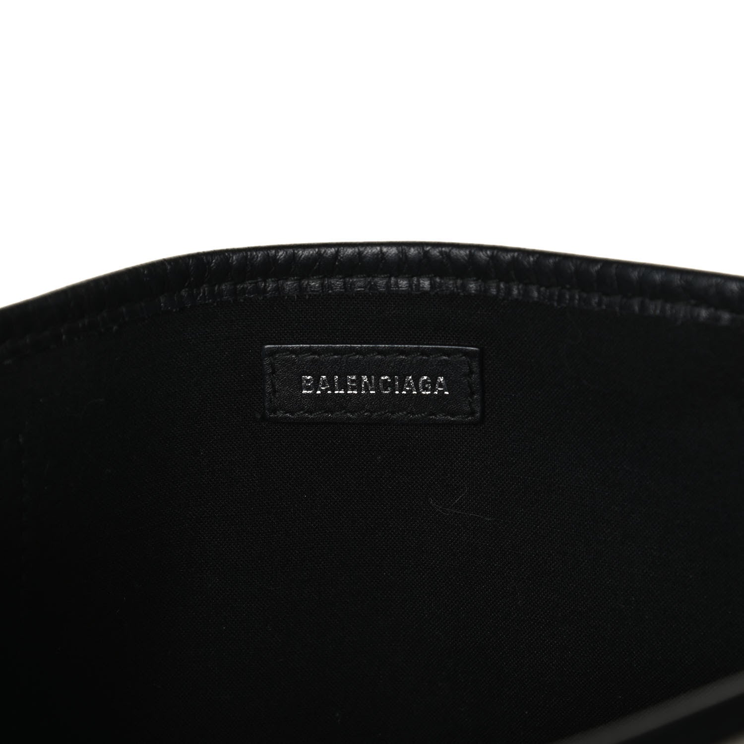 Balenciaga Cotton Canvas Calfskin Navy Cabas XS Natural Black 10 of 18