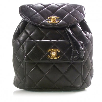 Chanel Lambskin Quilted Backpack Black 1 of 11