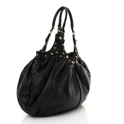 Gucci Calfskin Studded Large Pelham Tote Black 3 of 20