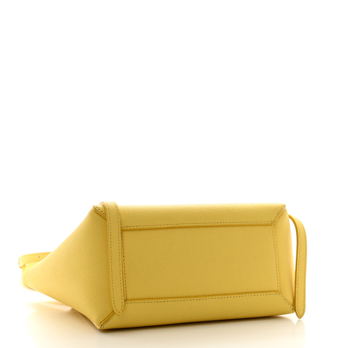 Grained Calfskin Nano Belt Bag Citron