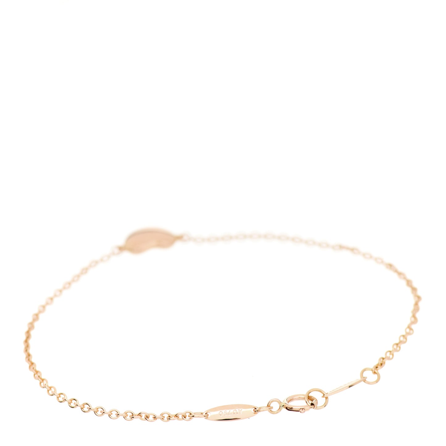 18K Rose Gold 9mm Elsa Peretti Bean Bracelet