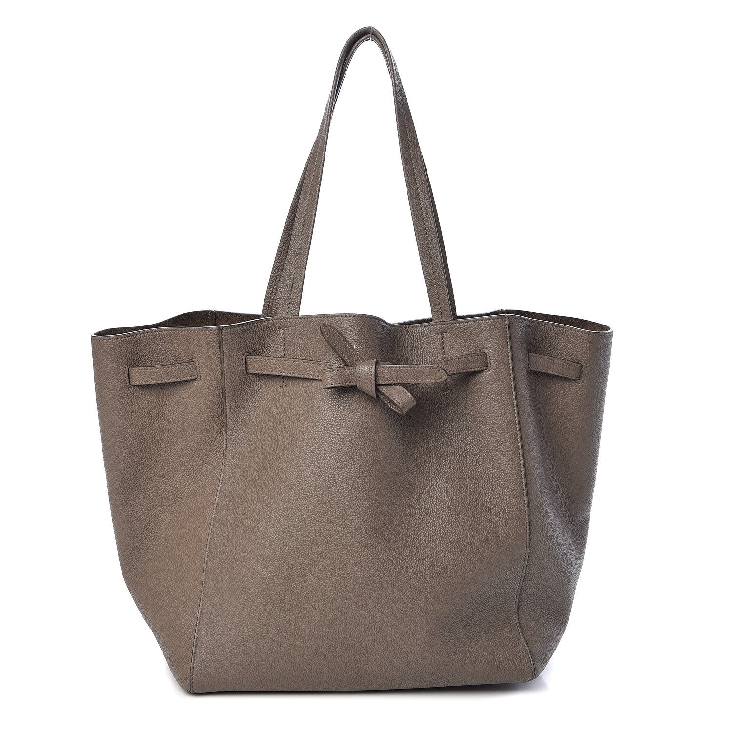 Celine Soft Grained Calfskin Small Belt Cabas Phantom Taupe 1 of 10