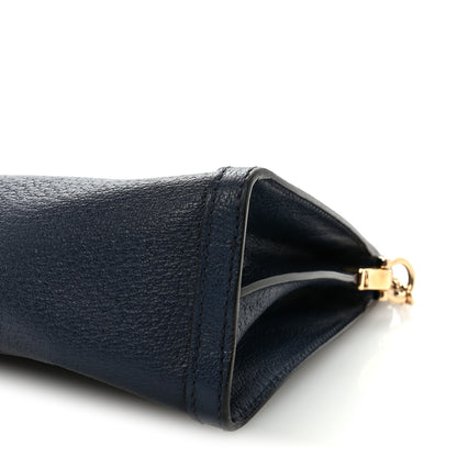 Gucci Textured Calfskin Web Medium Ophidia Chain Shoulder Bag Blue Agata 10 of 10
