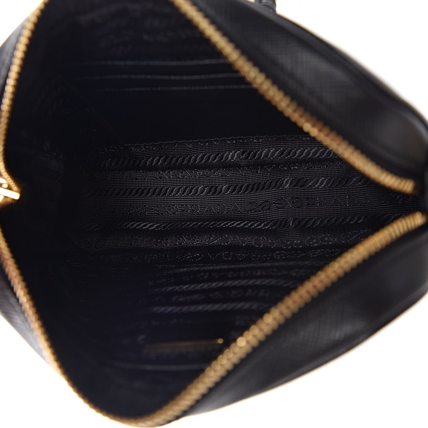 Saffiano Lux Small Camera Crossbody Bag Black