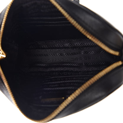 Prada Saffiano Lux Small Camera Crossbody Bag Black 5 of 9