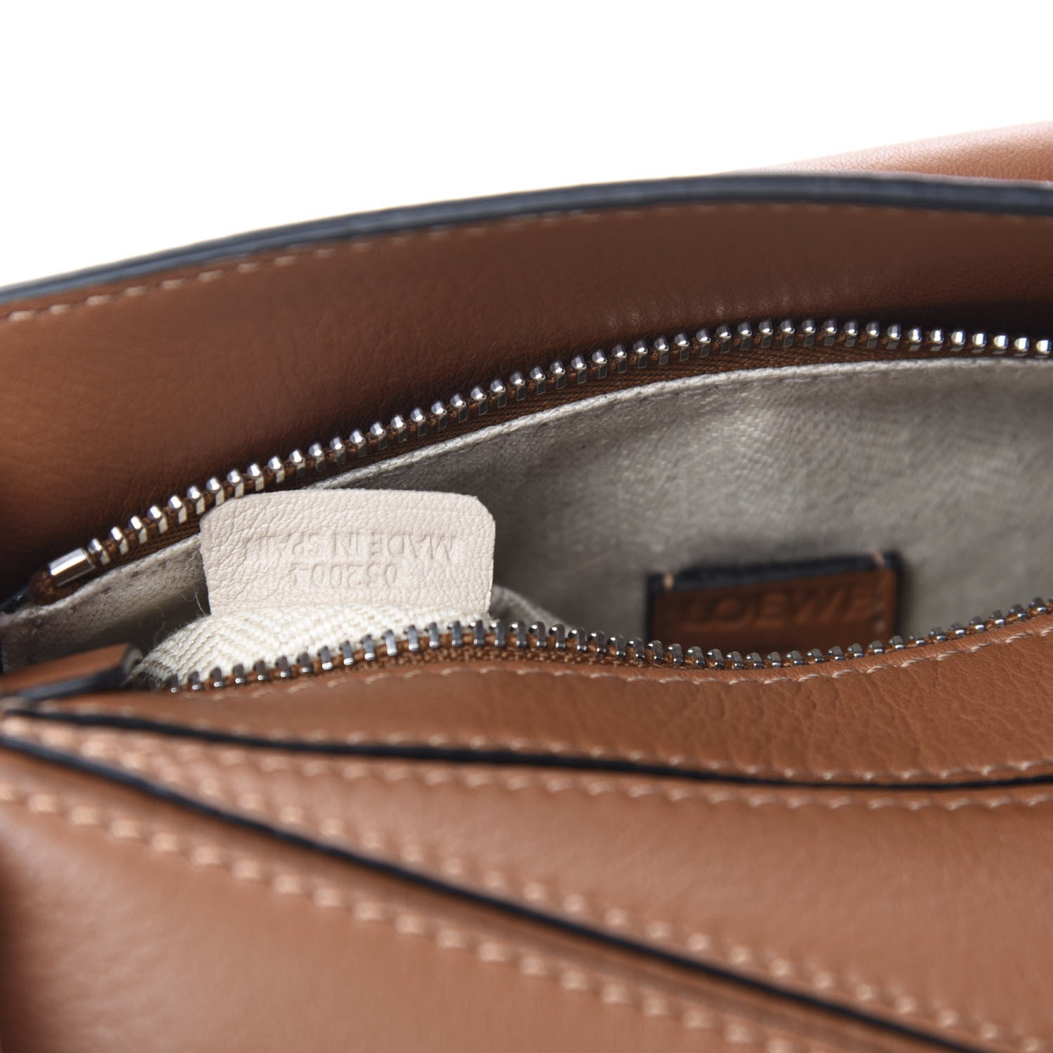 Loewe Calfskin Mini Puzzle Bag Tan 9 of 10