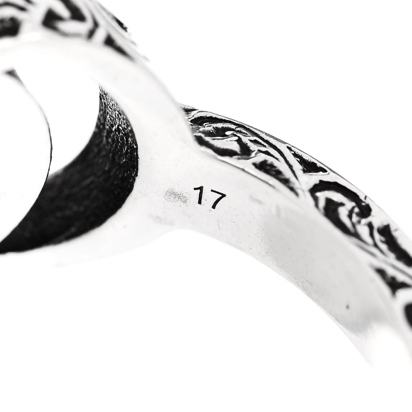 Sterling Silver GG Marmont Open Ring 57 8