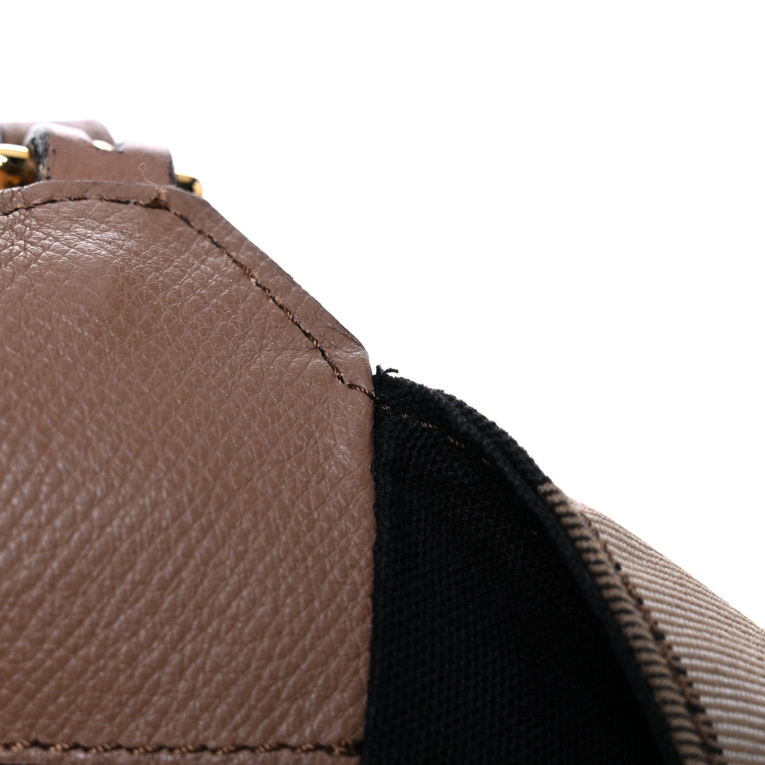 Burberry Grainy Calfskin House Check Small Canterbury Tote Tan 17 of 30