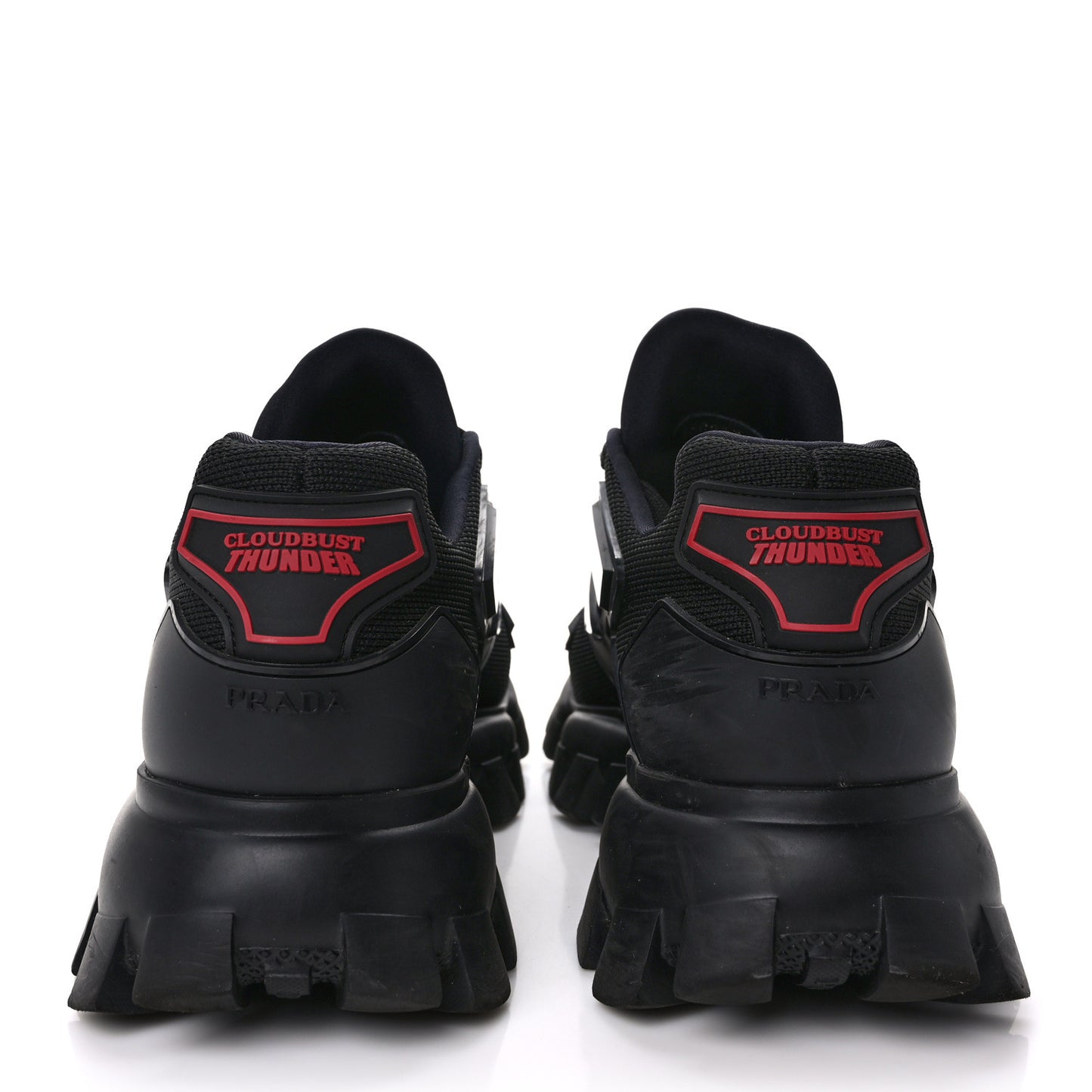 Rubber Knit Fabric Mens Cloudbust Thunder Sneakers 10 Black