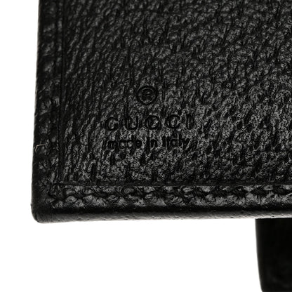 Gucci Textured Dollar Calfskin Horsebit Long Wallet with Insert Black 7 of 8