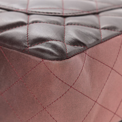 Chanel Lambskin Degrade Quilted Jumbo Single Flap Red 11 of 18