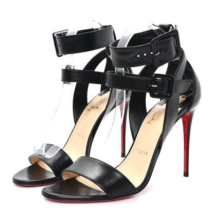 Christian Louboutin Kid Multipot 100 Sandals 39 Black 4 of 8