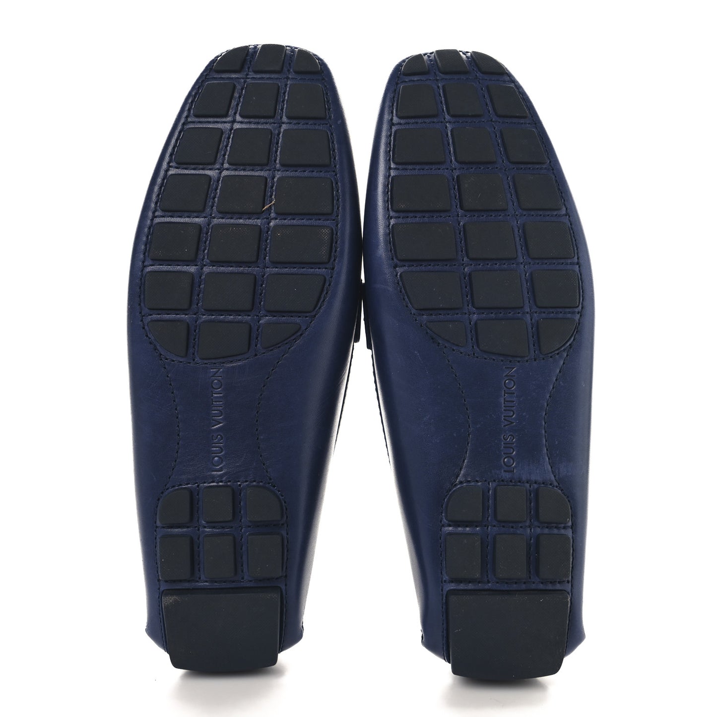Damier Mens Monte Carlo Car Shoe Moccasin Loafers 10 Blue