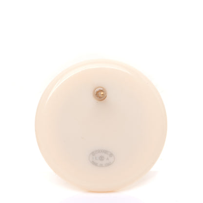 Chanel Round Earrings Gold Cream 5 of 5