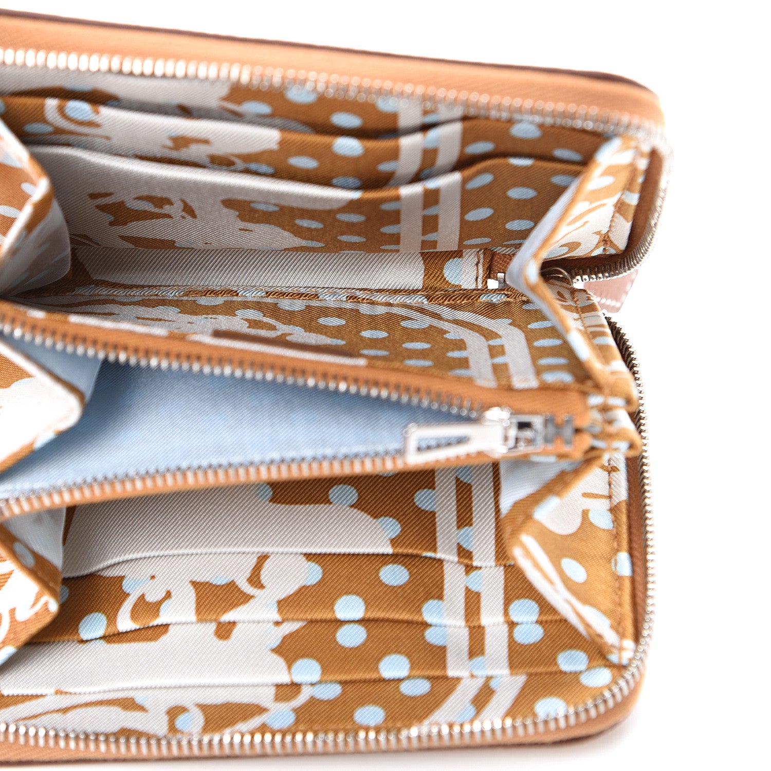 Hermes Epsom Silk'In Compact Wallet Sesame 4 of 7