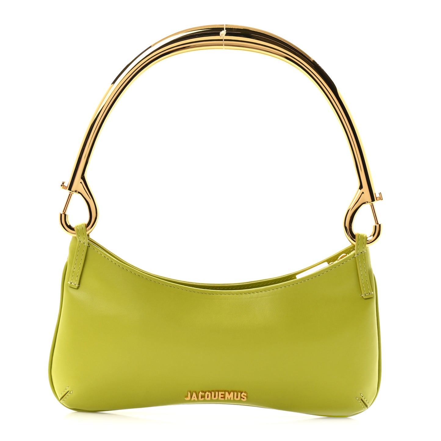 Smooth Calfskin Le Bisou Mousqueton Green