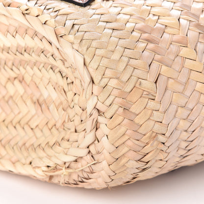 Loewe Raffia Small Basket Tote Bag Natural Tan 8 of 9