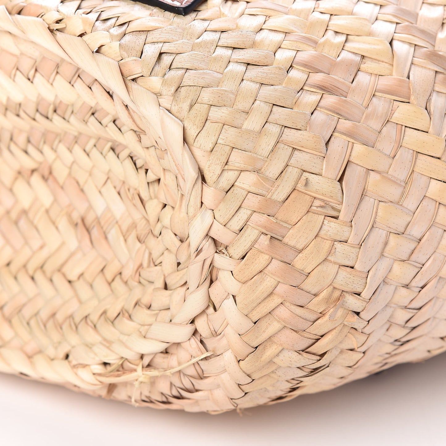 Raffia Small Basket Tote Bag Natural Tan