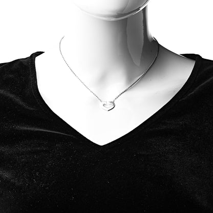 Cartier 18K White Gold Medium Hearts and Symbols Necklace 2 of 6