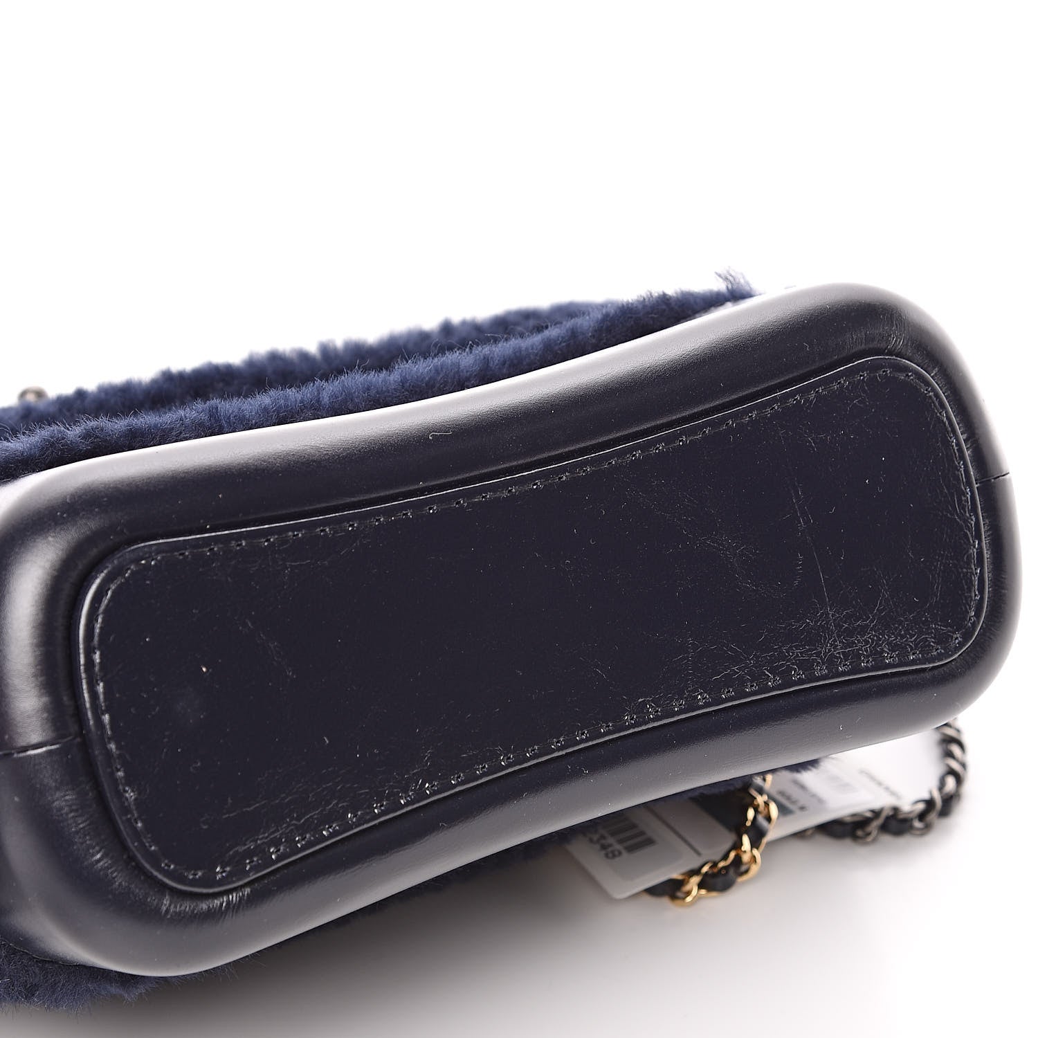 Chanel Shearling Small Gabrielle Hobo Navy 11 of 11
