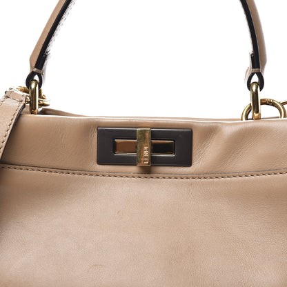 Fendi Vitello Seta Medium Peekaboo Iconic Satchel Cuoio 9 of 9