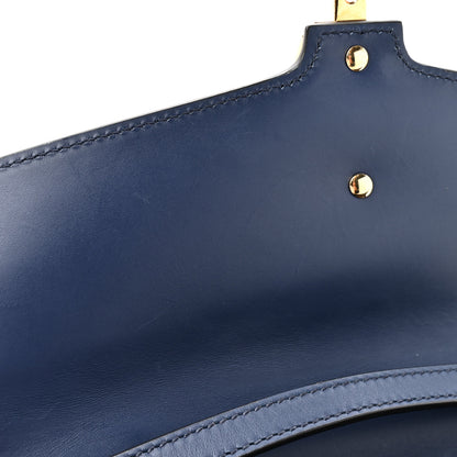 Gucci Calfskin Medium Sylvie Top Handle Bag Blue 13 of 14