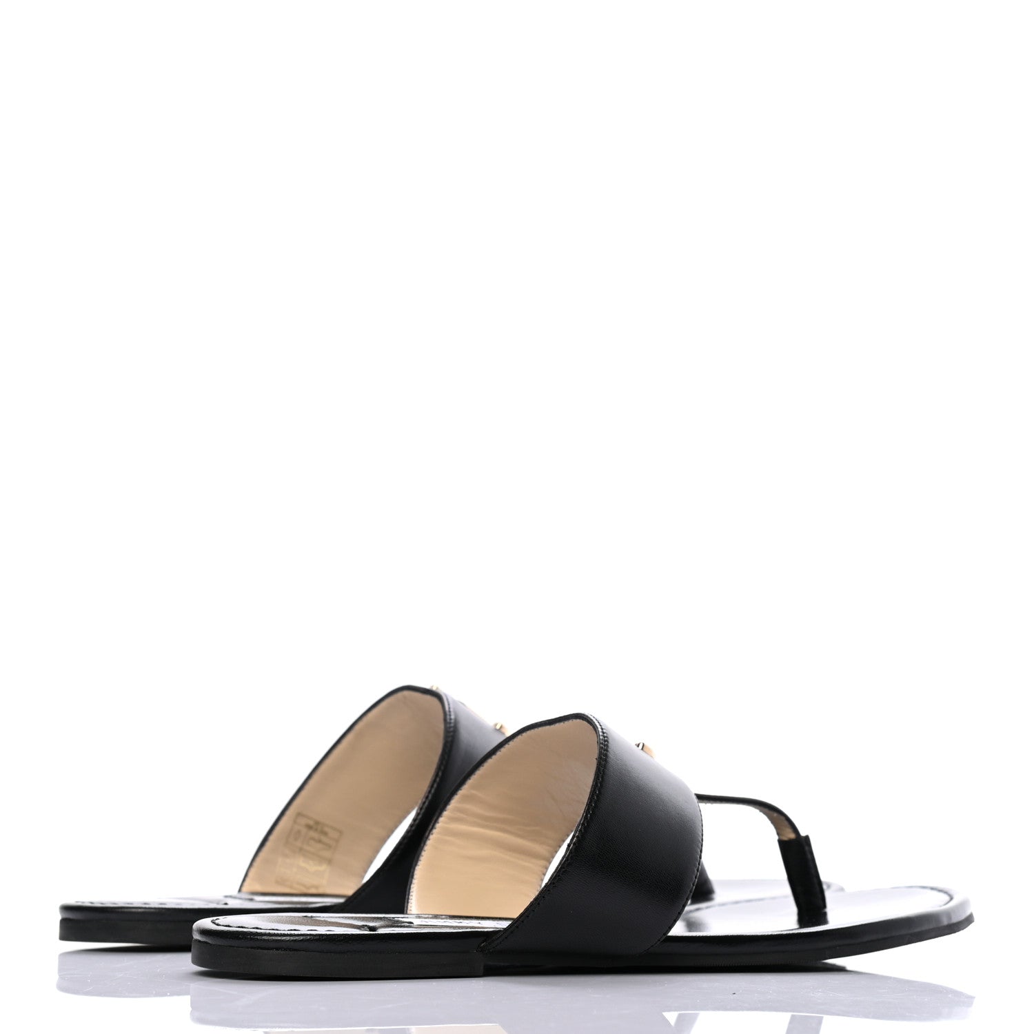Jimmy Choo Kid JC Flat Sandals 39 Black 4 of 7