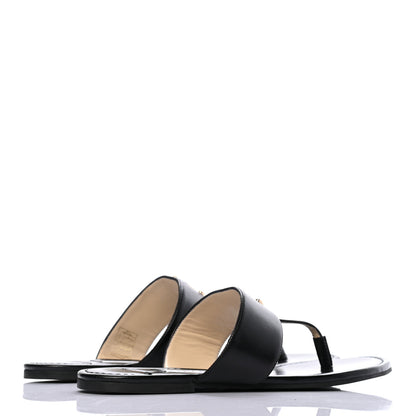 Jimmy Choo Kid JC Flat Sandals 39 Black 4 of 7