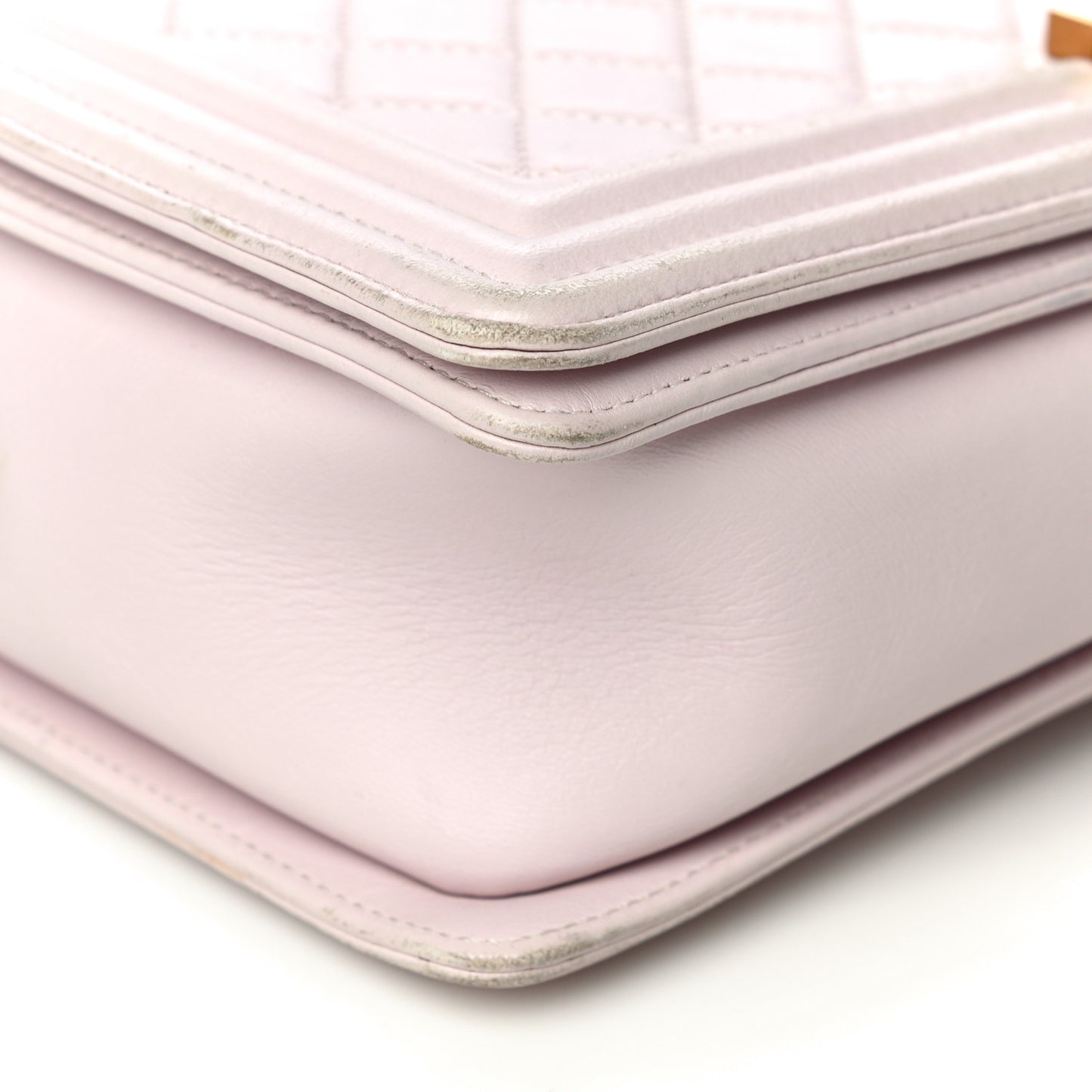 Lambskin Quilted New Medium Boy Flap Light Pink