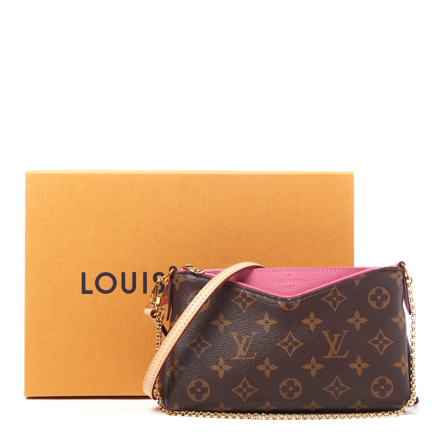 Monogram Pallas Clutch Rose Fizzy