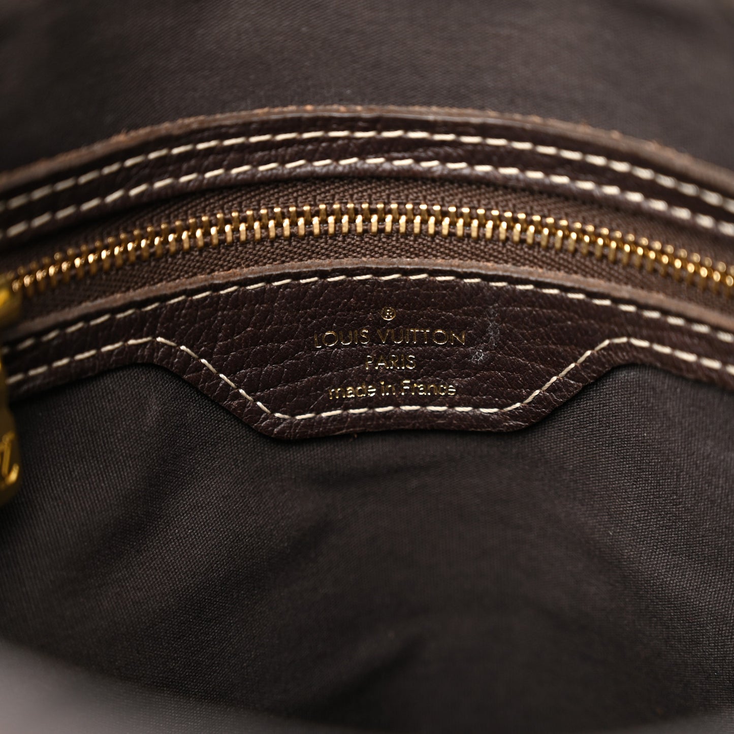 Mini Lin Monogram Bucket Bag Ebene