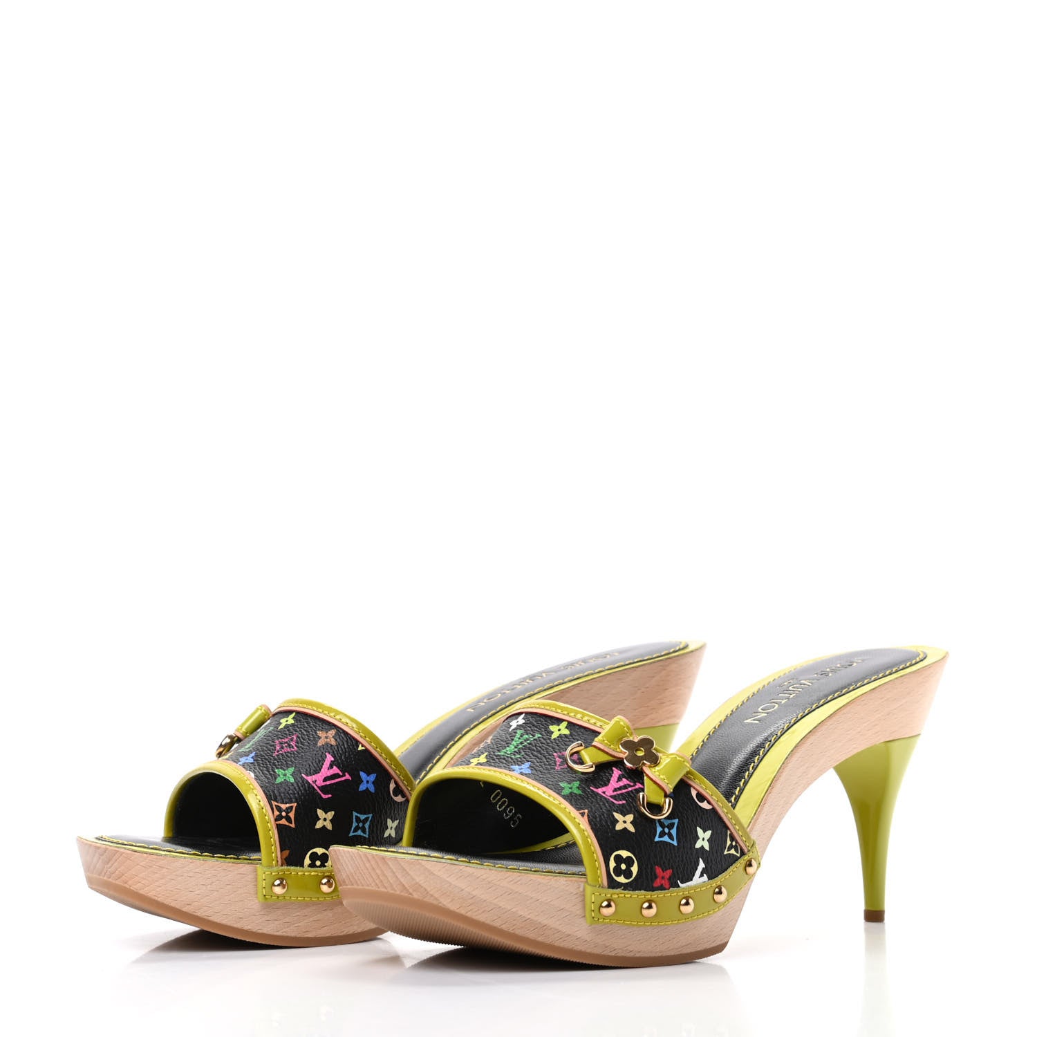 Louis Vuitton Monogram Multicolor Slides 41 Black 3 of 9