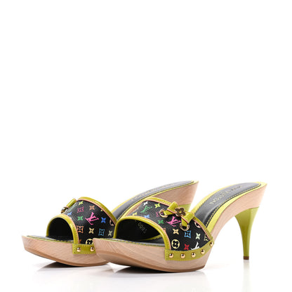 Louis Vuitton Monogram Multicolor Slides 41 Black 3 of 9