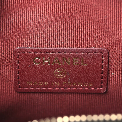 Chanel Lambskin Quilted CC In Love Heart Clutch With Chain Black 6 of 9