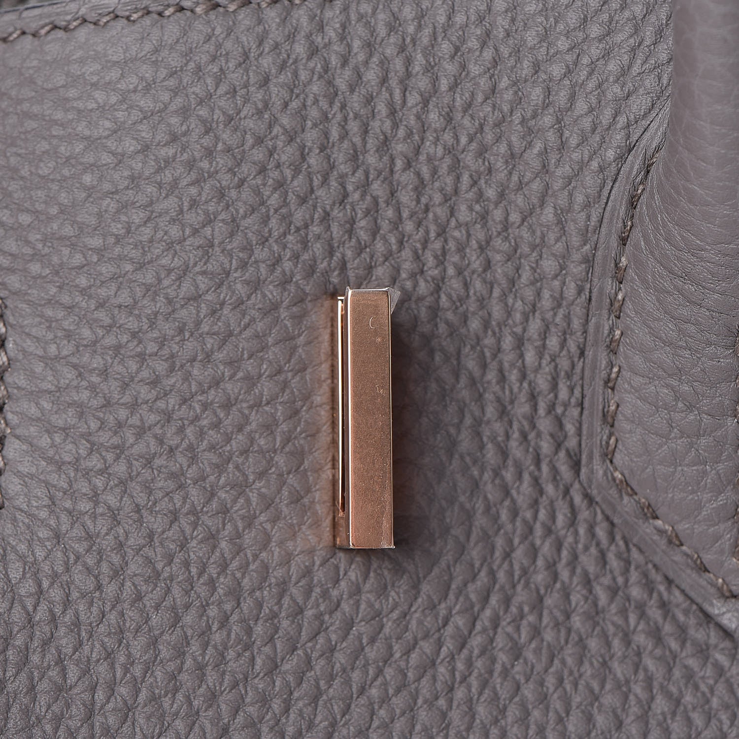 Hermes Togo Birkin 30 Etain 29 of 33