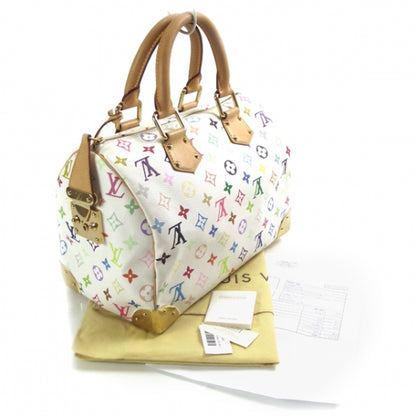 Louis Vuitton Monogram Multicolor Speedy 30 White 3 of 10