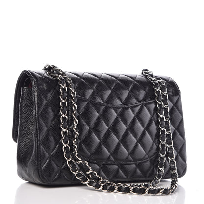 Chanel Caviar Quilted Medium Double Flap Black 3 of 18
