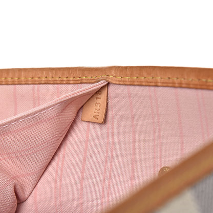 Louis Vuitton Damier Azur Neo Neverfull MM Rose Ballerine 7 of 19