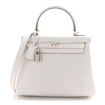 Hermes Togo Kelly Retourne 25 Gris Pale 1 of 10