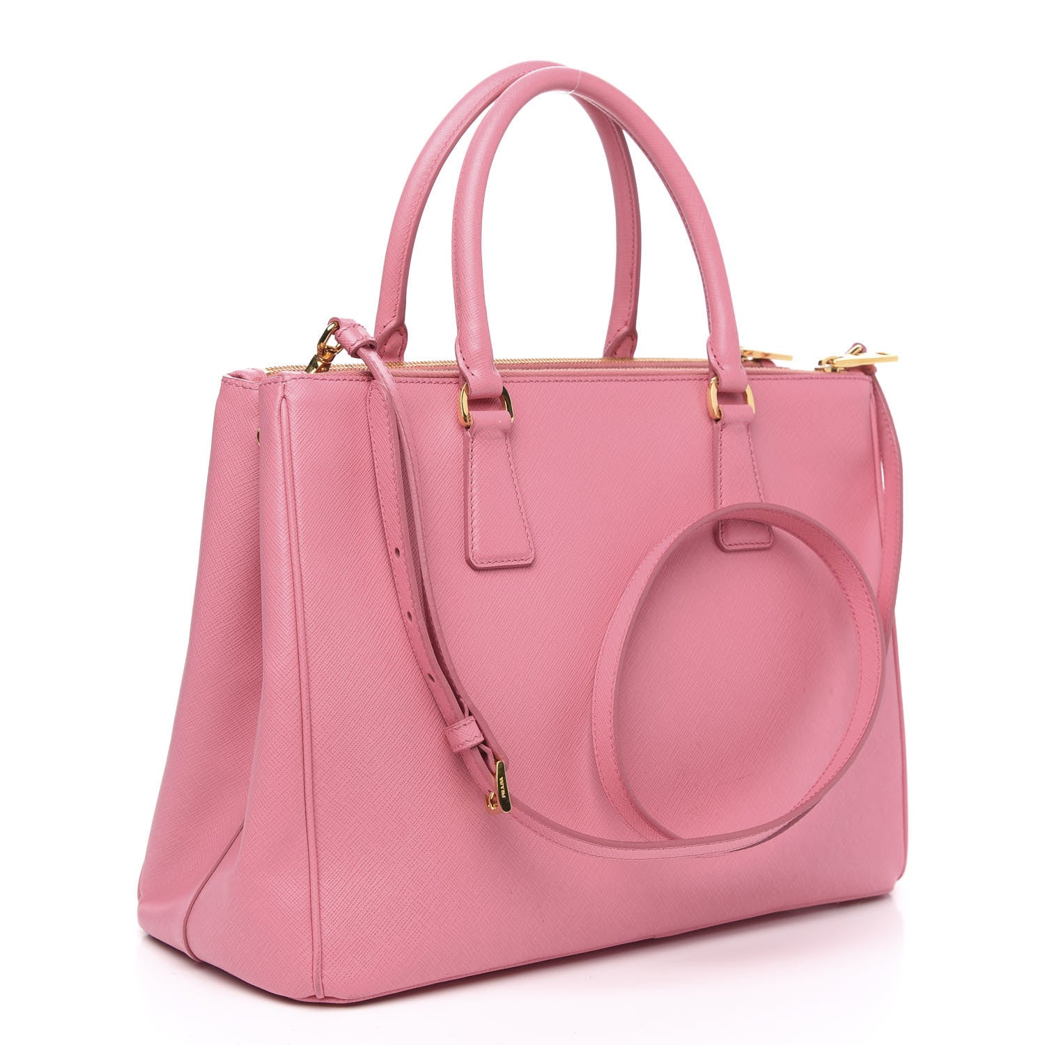 Prada Saffiano Medium Galleria Double Zip Tote Geranio 3 of 13